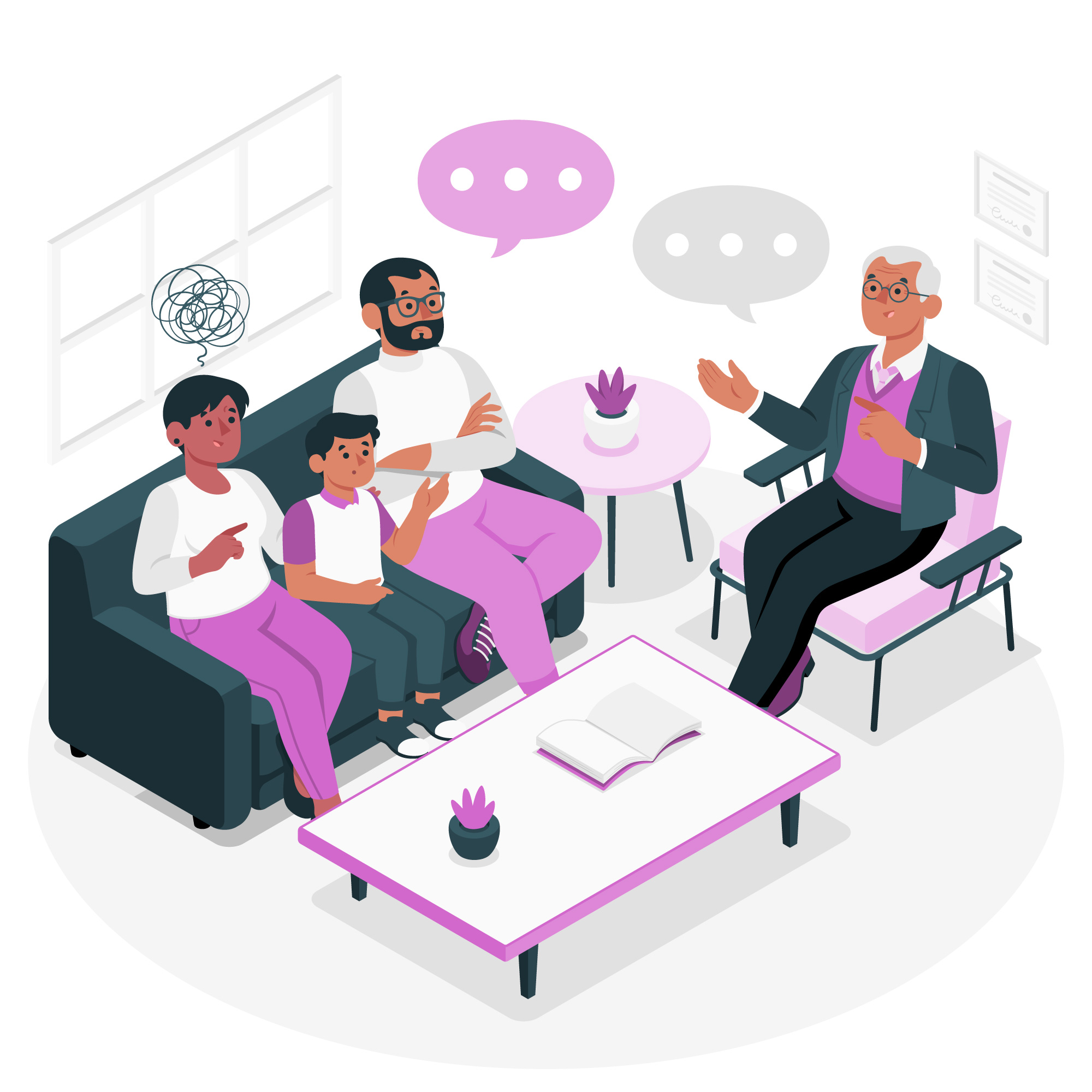 Isolation in Family - Communication problems in speech